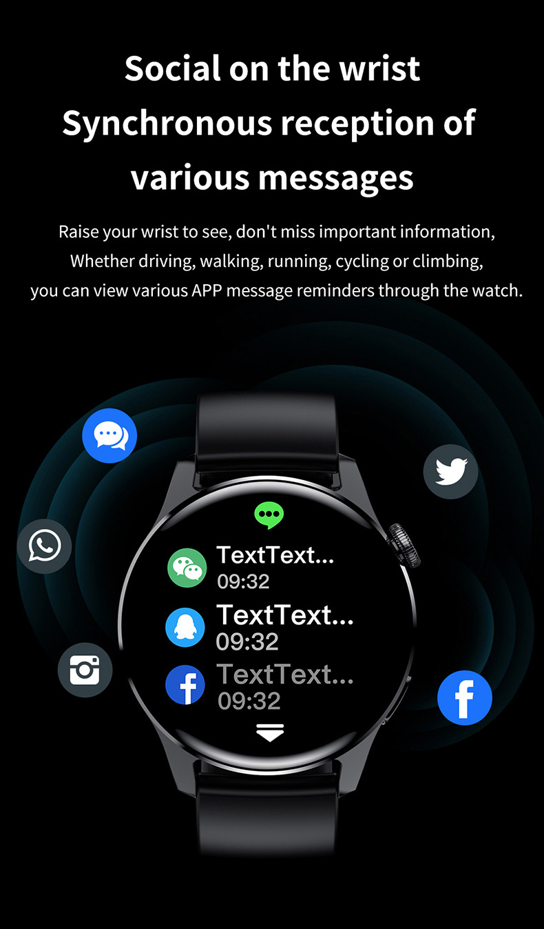 Smart Watch - Chiamate Bluetooth, Fitness Tracker, Monitoraggio della frequenza cardiaca e dell'ossigeno nel sangue, Impermeabile per uomini e donne_voghion.com