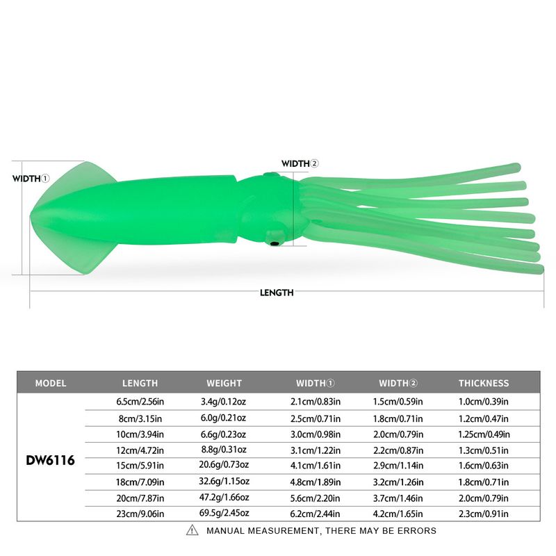 Deep Octopus Lure Boat Trolling Silicone Squid Skirt Luminous Sea Fishing Bait_voghion.com