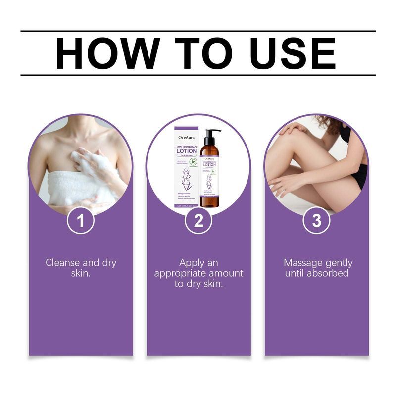 OCEAURA Lozione alla Lavanda Nutriente in Profondità Pelle Delicata Fragranza a Lunga Durata Crema Corpo Idratante_voghion.com