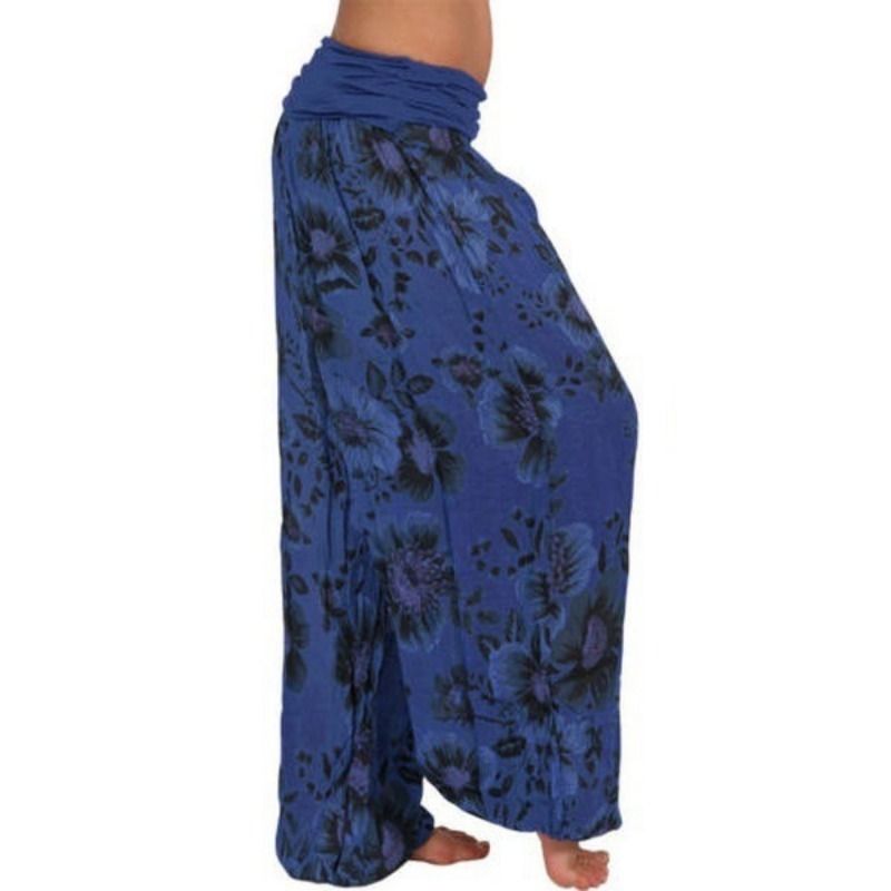 Pantalon Haren ample à jambes larges et confortable pour femme, mode d'été, imprimé numérique, décontracté_voghion.com