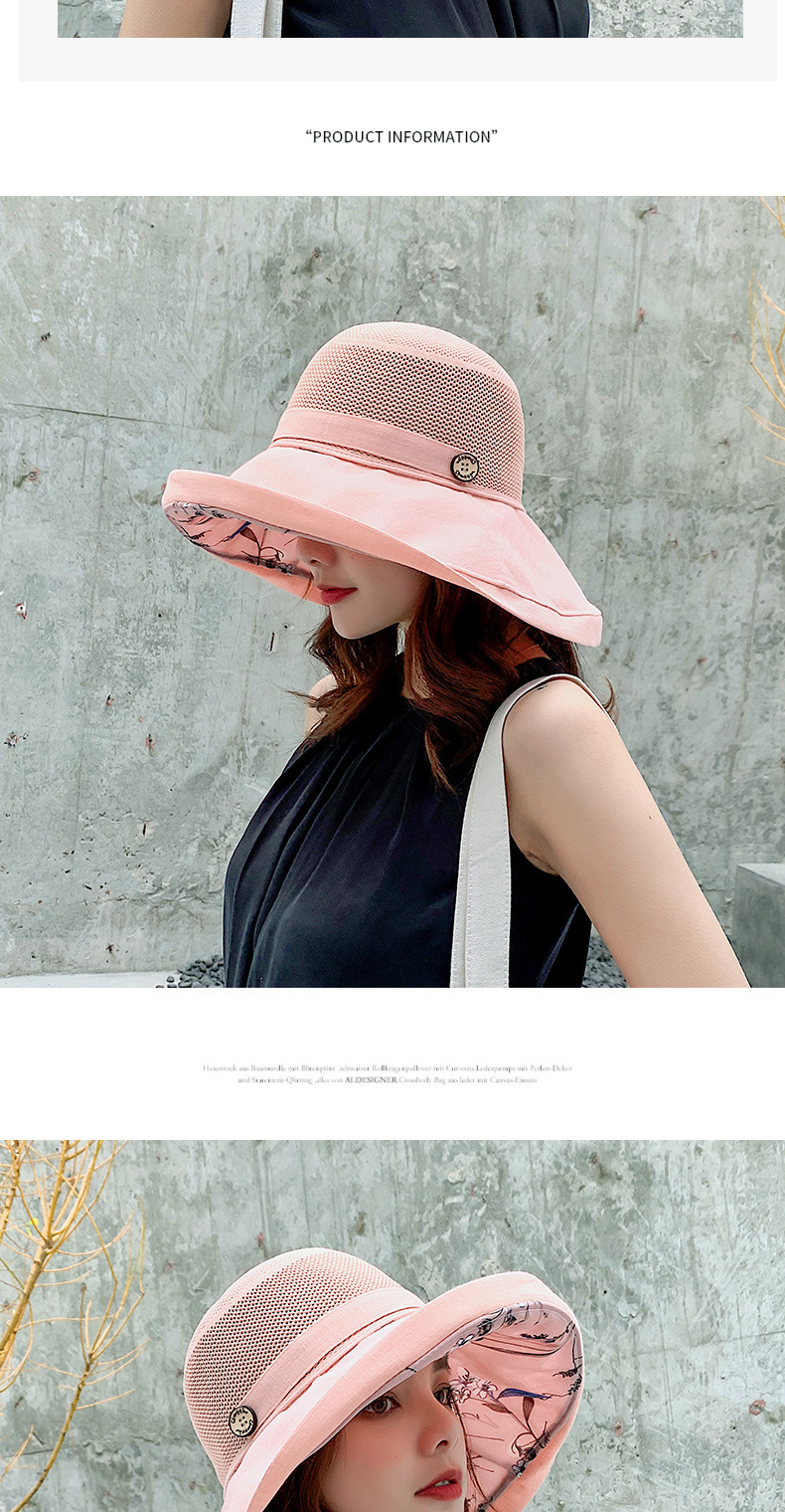 Cappello da pescatore a tesa larga da donna, cappello da sole versatile, cappello da spiaggia con protezione solare, cappello da sole estivo, cappello da bacino temperamento_voghion.com