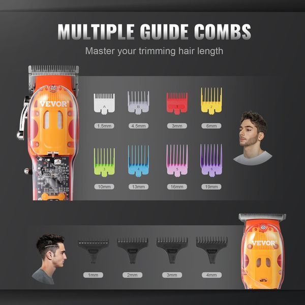 VEVOR Professioneller Haarschneider für Männer 3-in-1 Haarschneider Trimmer & Rasierer Set_voghion.com