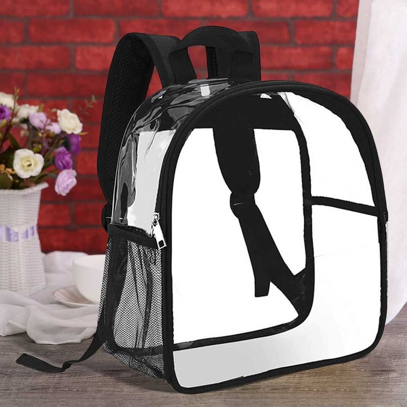Transparente Rucksäcke für Damen, Stadionzulassung, transparente PVC-Freizeit-Multifunktions-Aufbewahrungstasche mit verstellbaren Trägern_voghion.com