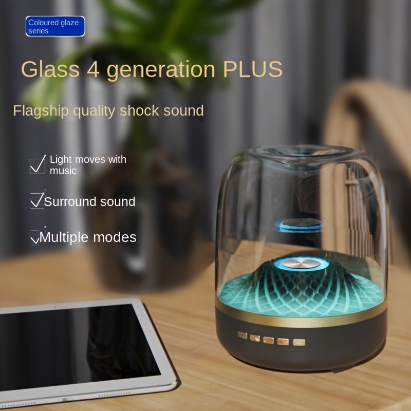 Home Mini Stereo, 360-Degree Surround Sound Audio System, 7 Kinds Of Re-Lighting Effects Change At Will, Perfect For Live Music,Home Party_voghion.com