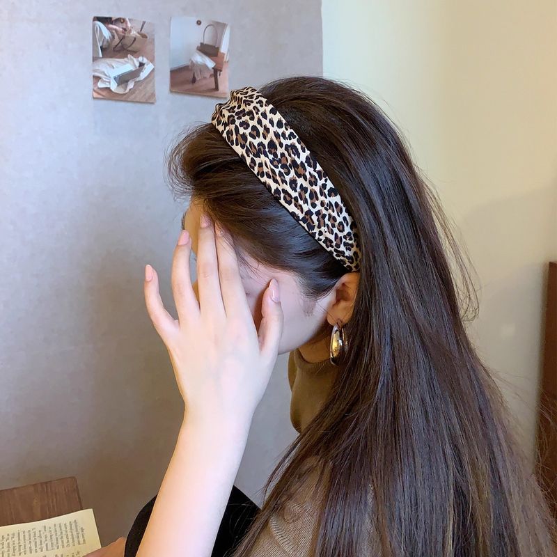 Fascia larga in pelle in stile coreano per donna, fascia alta con clip, da indossare tutti i giorni, accessorio per capelli per gli spostamenti_voghion.com