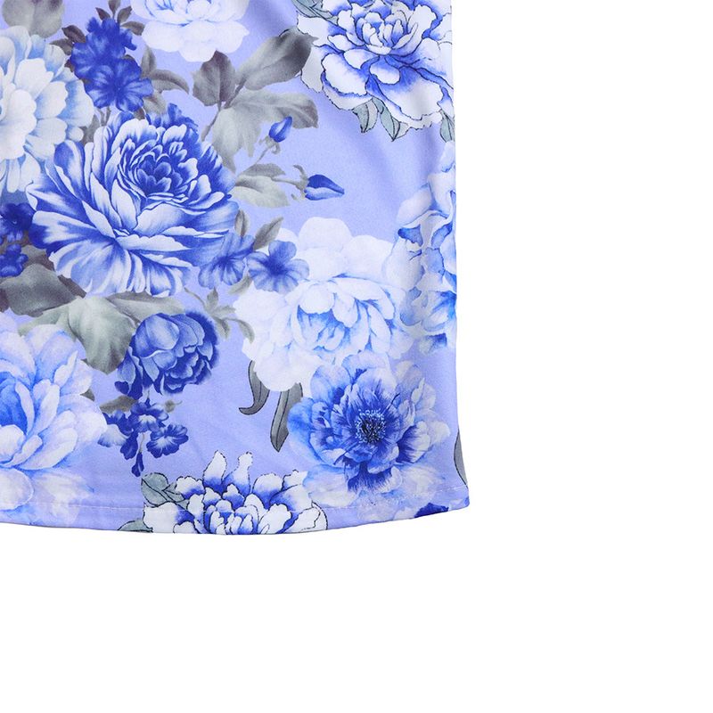 Dameskleding Mode Bedrukt Strappy Shirt met Lange Mouwen Rok Lange Rok Tweedelige Set_voghion.com