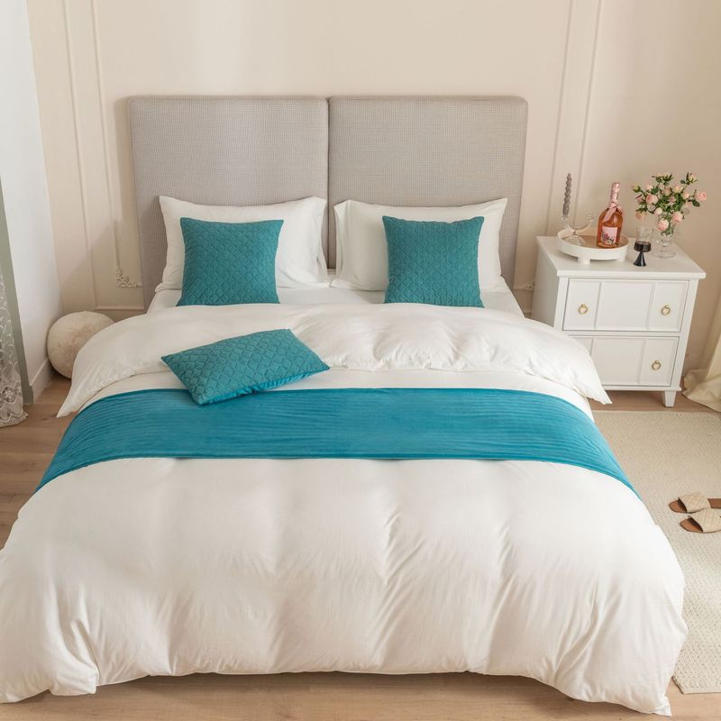Semplice modello olandese in velluto ultrasonico a rombi per hotel, hotel, casa, letto, asciugamano, bandiera_voghion.com