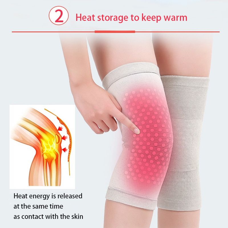 Genouillères auto-chauffantes, manchons de compression pour le genou, soulagement de la douleur arthritique, soins de santé, protection du genou, jambières thermiques d'hiver_voghion.com