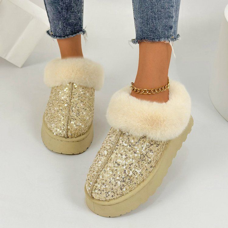 Talvised uue tallaga ja pehmed paksud lumesaapad naistele, ülisuured soojad rätikud, lühikesed saapad, puuvillased kingad naistele_voghion.com