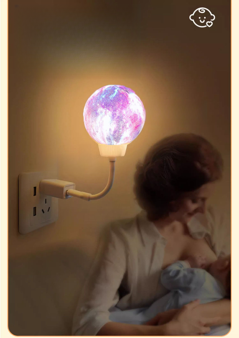 Smart Voice-Controlled Night Light New Eye Protection Nursing Socket Bedroom Sleep USB Home Bedside Table Lamp_voghion.com