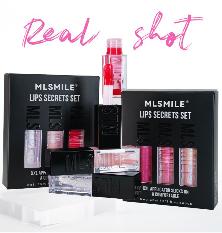 Mirror Water Set Moisturizing Oil Pearlescent Glaze Color Plump Lips Transparent Lip Gloss_voghion.com