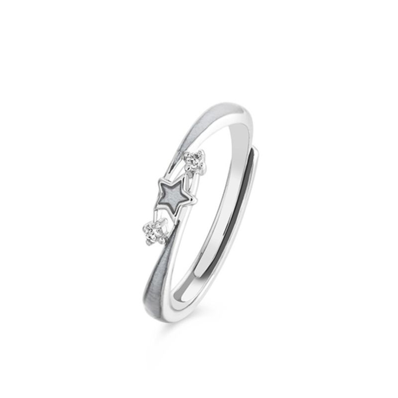 Luminous couple rings, high end, niche, temperament, versatile rings, exquisite fashion, simple and versatile hand jewelry_voghion.com