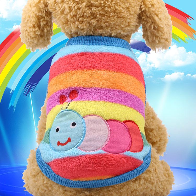 Flannel Teacup Dog Puppy Cat Pet Teddy Clothes Vest Apparel Factory_voghion.com