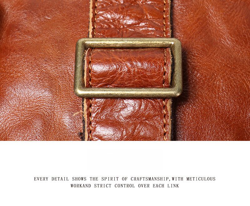 Nouveau sac de poitrine en cuir rétro pour hommes avec sac à bandoulière simple de grande capacité, sac à dos à bandoulière pour femmes, sac pour hommes en cuir résistant à l'usure_voghion.com