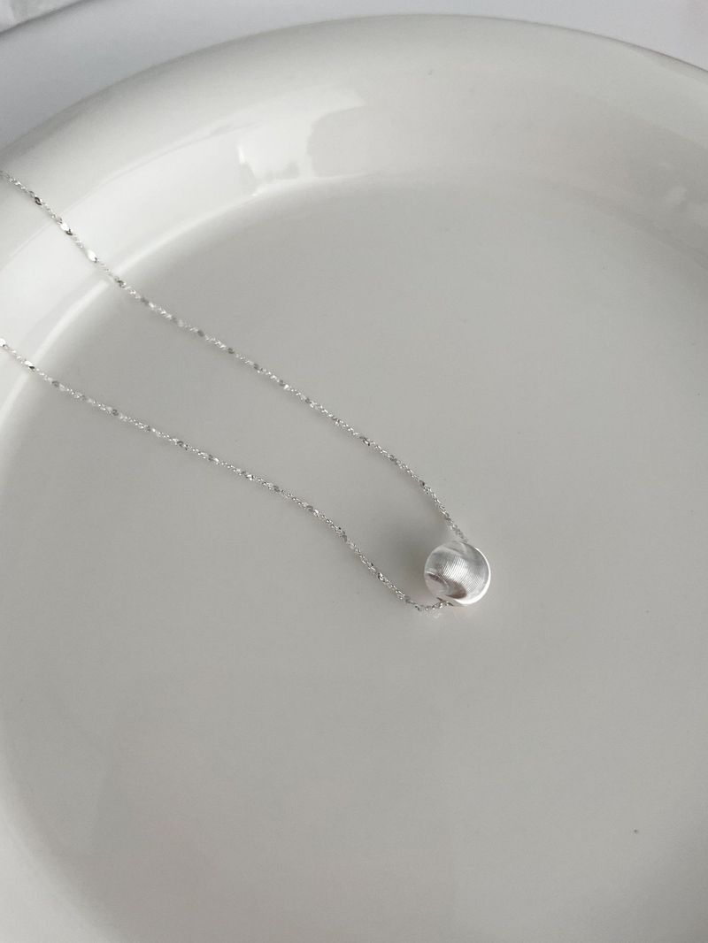 Saina Italienische funkelnde Schlüsselbeinkette S Reines Silber Coole gebürstete Katzenauge-Halskette für Damen_voghion.com