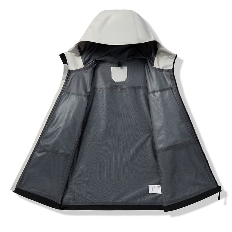 Rainproof Fully Heat-Sealed With Seam Taping Technology Outdoor Hiking Clothing Underarm Zipper Breathable Hard Shell_voghion.com