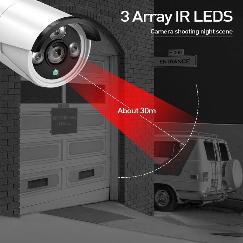 Kit de caméras de sécurité Tuya Smart Surveillance Equipment Kit NVR Kit de caméra de surveillance sans fil Kit Wi-Fi_voghion.com