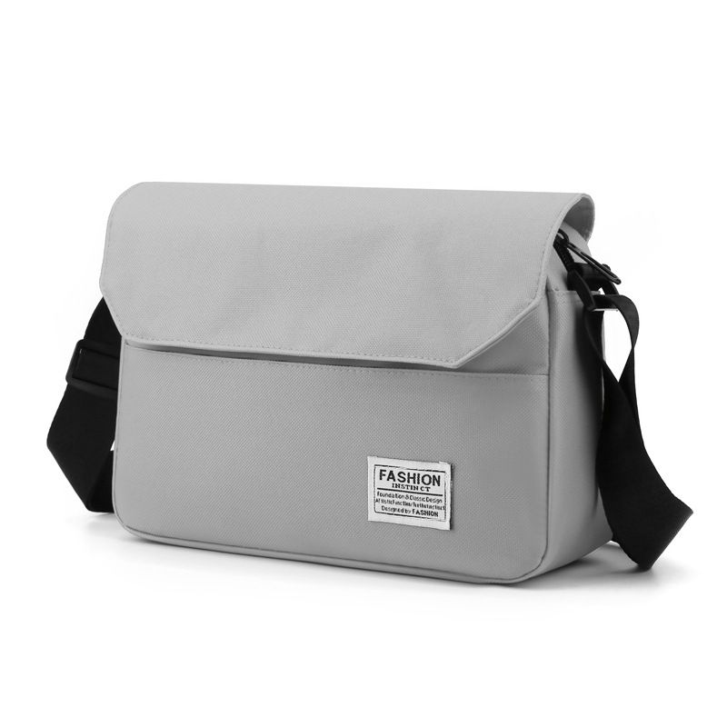 Borsa a tracolla da uomo, versione orizzontale, con patta, stile coreano, semplice, con stampa_voghion.com