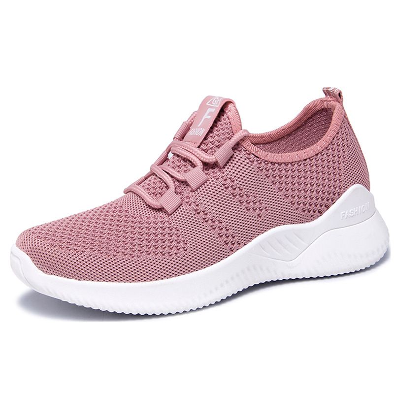 Damen Große Damenschuhe Damen Freizeitschuhe Atmungsaktive Fly-woven Einzelschuhe Sneakers Damen_voghion.com