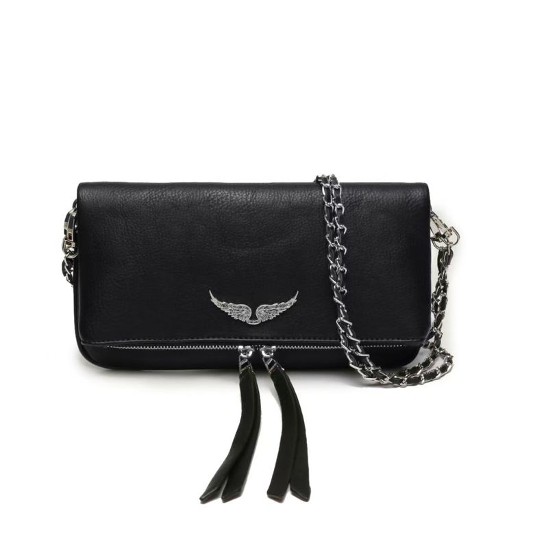 Borsa a tracolla in PU nera, nuova moda 2025, design di lusso, casual, da donna_voghion.com