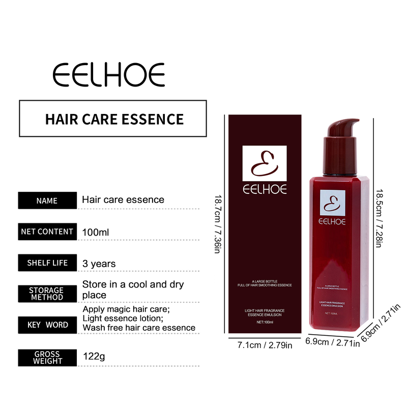 Glatte Haarspülung, Keratin-Behandlung, professionelle Glättung, lockiges Leave-in, Reparatur von beschädigtem Haar, nährendes Serum_voghion.com