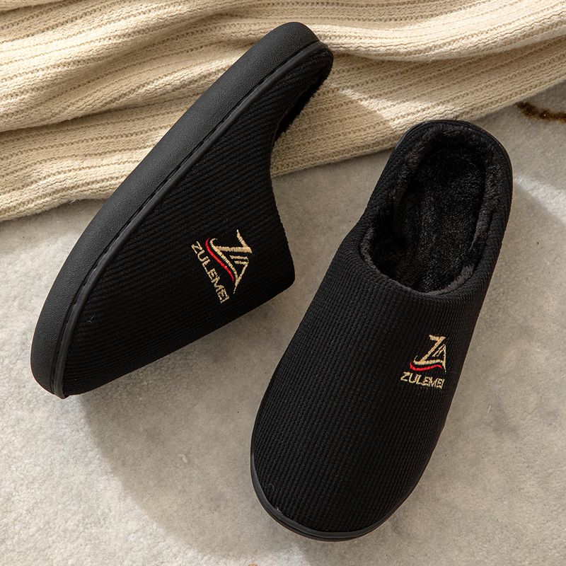 Nouvelles pantoufles en coton chaudes transfrontalières pour les amoureux de la maison, pantoufles en coton à mémoire de forme, confortables, semelles souples antidérapantes_voghion.com
