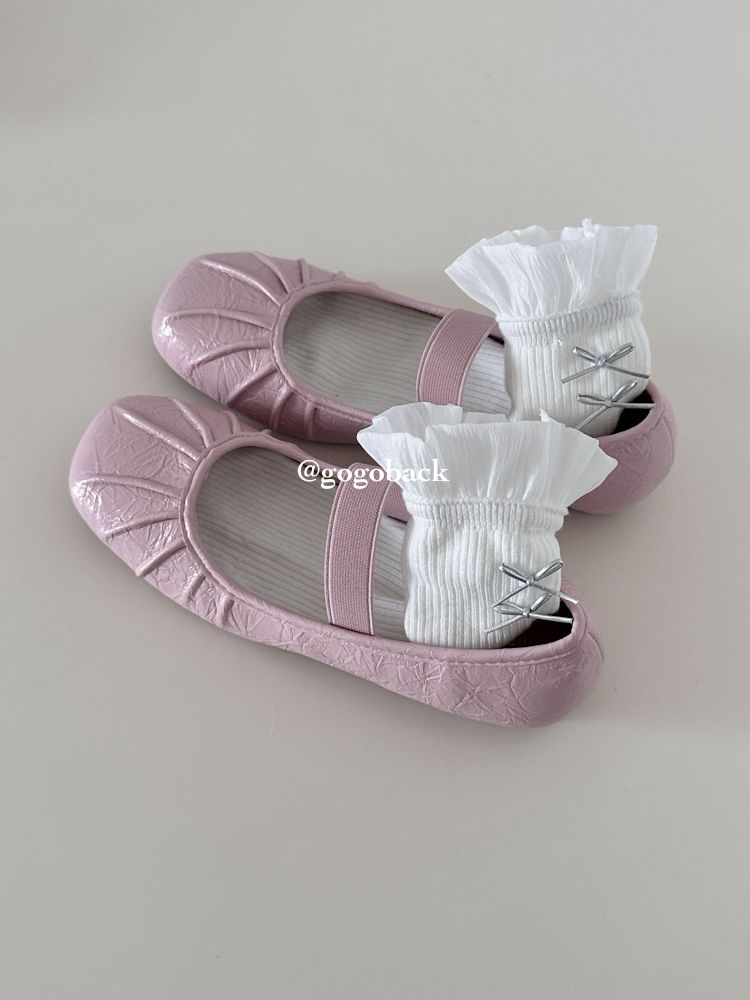 Lancui Ballet Girl ~ Style Flacher Mund Eierrolle Einzelschuh für Damen Ultraweiche Sohle Vielseitiger flacher Pendler-Mary-Jane_voghion.com