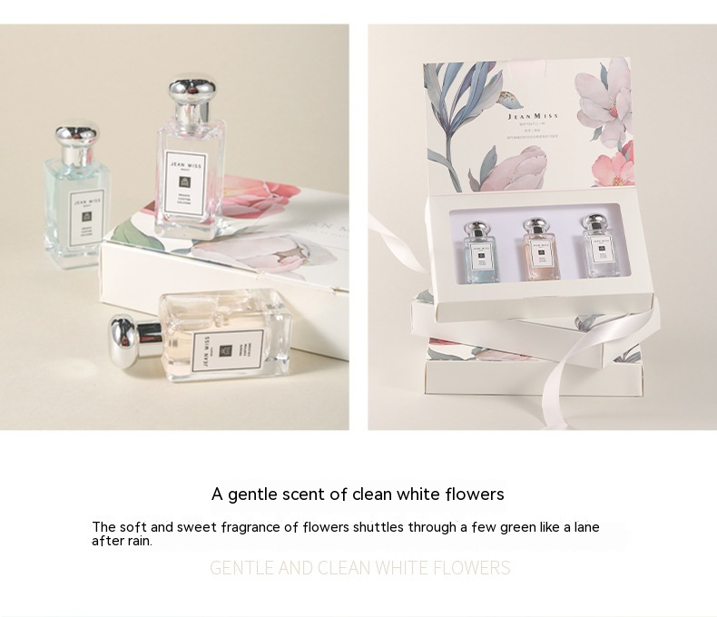 2024 Hot New Town Yixiang Women's Perfume Set Durable Fragrance Blue Wind Chime Freesia Sage Perfume Gift Box_voghion.com