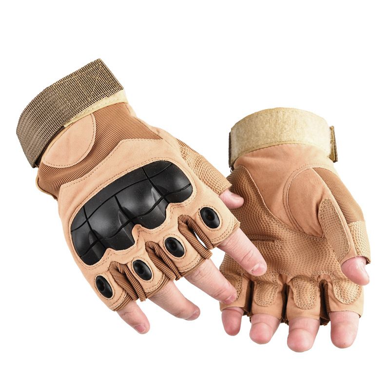 Taktische Handschuhe Kampftaktik Spezial-Halbfingerhandschuhe Herren Outdoor Bergsteigen Rutschfeste Softshell Langfingerhandschuhe_voghion.com