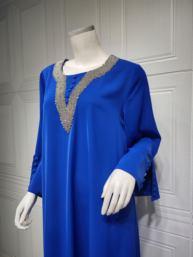 Muslimische Abaya Mit Seilstickerei, Damenrobe, Traditionell, Moderne, Wunderschön, Ramadan_voghion.com