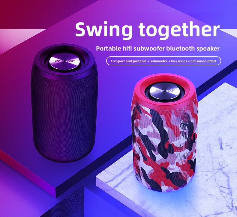 【Wysoka jakość】 Bezprzewodowy subwoofer Bluetooth S32 do użytku na zewnątrz, nowy mały głośnik_voghion.com