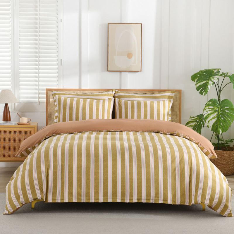 Weiche gewaschene Baumwolle Lange Kissen Bettlaken Quilt Abdeckung Bettwäsche Vier Stück Set_voghion.com