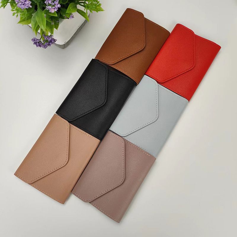 New Women's Wallet Fashion Simple Three-fold Short Wallet Multi-card Multi-function Coin Purse_voghion.com