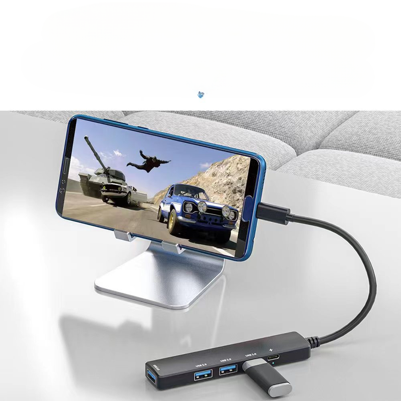 Eladó nagy sebességű USB 3.0 hub, egy-négy 4 portos laptop, Type-C dokkolóállomás-elosztó_voghion.com