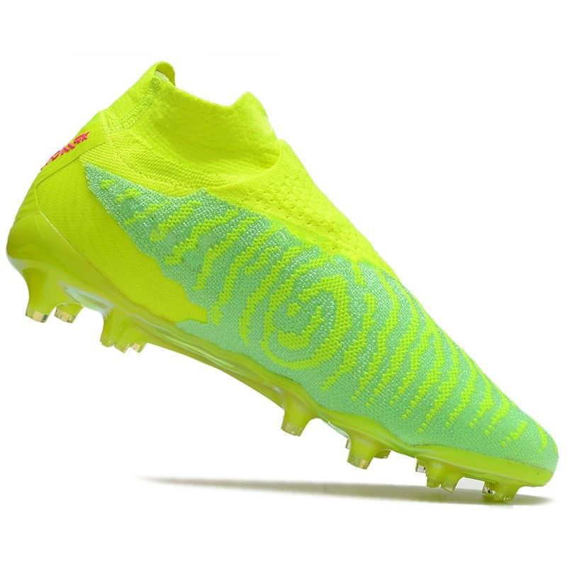 Ghete de fotbal bărbătești cu talpă galvanizată, model FG, portocaliu fluorescent, model Low Top_voghion.com