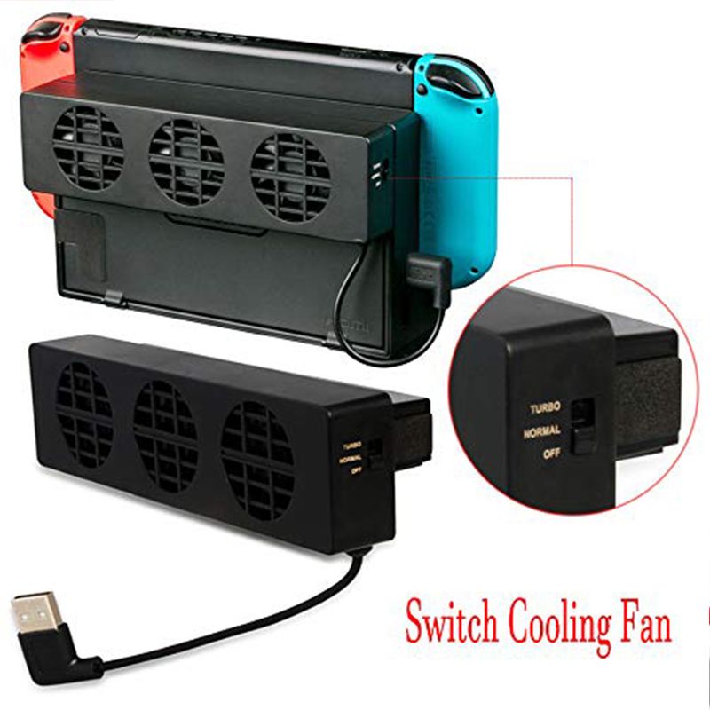 Lüfterkühler für Nintendo Switch-Spielekonsole, DC 5 V, USB-Kit, Lüfterzubehör, Unterstützung für Befehlslüftung, Kühlung_voghion.com