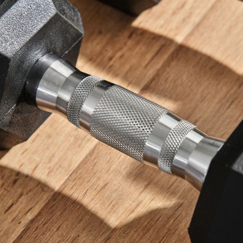 Soozier 2 X 15lbs Hex Dumbbell Set Of 2, Rubber Weights Exercise Fitness Dumbbell With Non-Slip Handles, Anti-roll, For Women Or Men Home Gym Workout_voghion.com