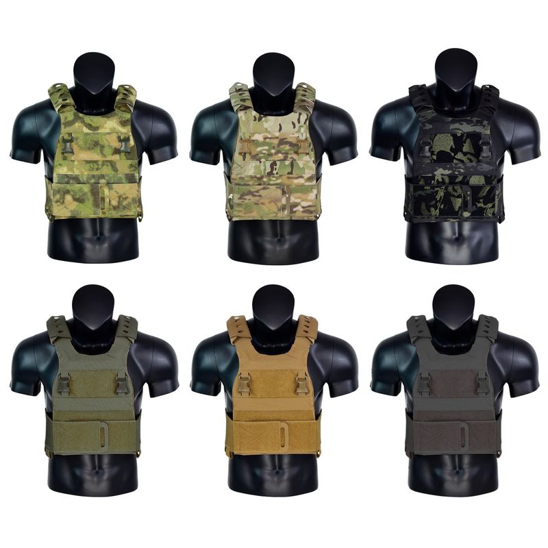 EST-FSCK Low-Profile Tactical Vest – Pharaoh-Inspired Lightweight Plate Carrier With Adjustable Cummerbund & MOLLE Panels_voghion.com