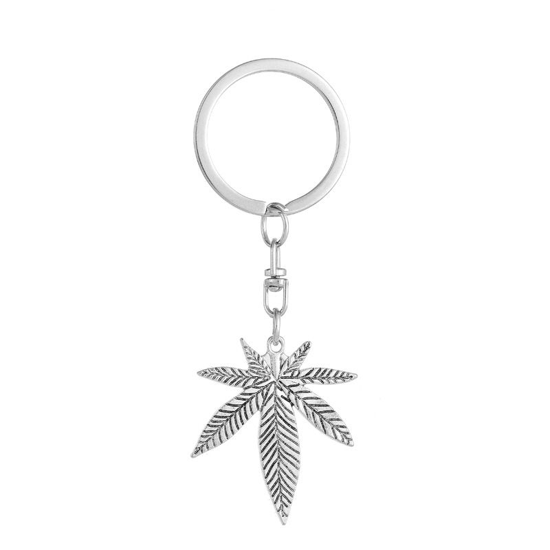 Maple Leaf Keychain Creative Car Men's And Women's Key Chain Pendant Keychain Keychain Keyring Ring Accessories_voghion.com