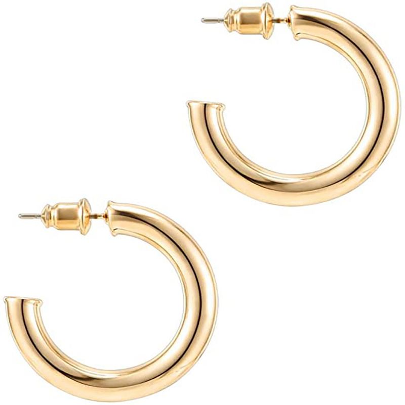 C-förmige Ohrmanschette 14K Ohrringe Creolen Schmuck_voghion.com