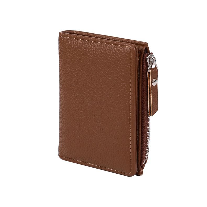 Fashion Ultra thin Short Wallet Large Capacity Women's Japanese Coin Wallet Zipper Coin Purse Card Holder_voghion.com