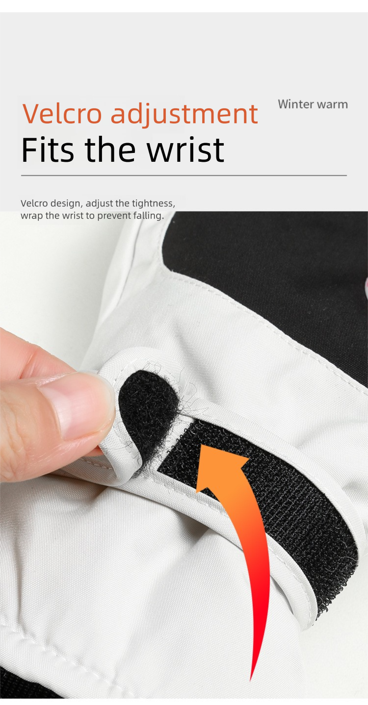 Ski For Men And Women, Winter Fleece-Lined, Thickened, Windproof, Waterproof, Non-Slip, Touchscreen, Outdoor Riding,_voghion.com