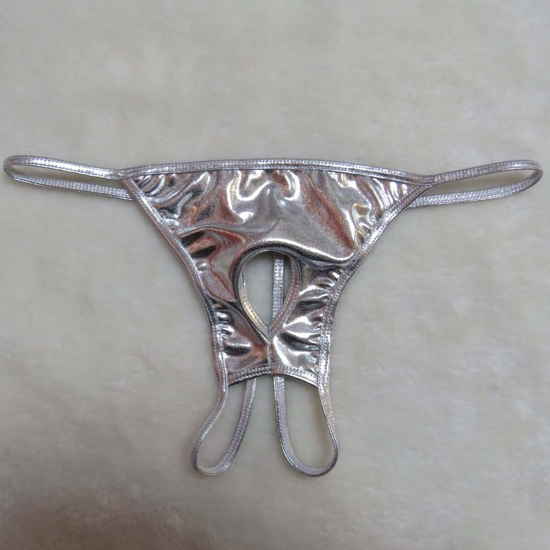 Pánské kalhotky, sexy spodní prádlo Pamas z lakované kůže, průsvitné, ve tvaru T, tanga, mini plavky, plavky_voghion.com