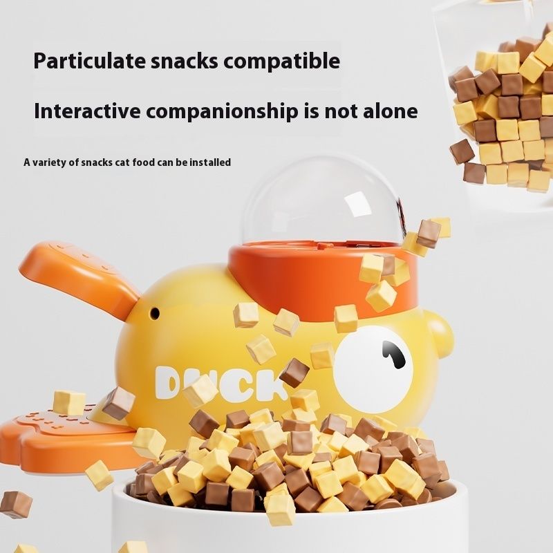 Interactive Toys Cats, Automatic Puzzle Dogs, Food Dispenser, Duck Design, Non-Slip Pet Feeder For Dog Training By PawParty Store_voghion.com