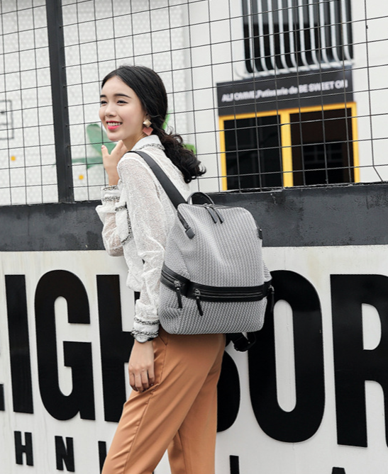 Zaino da viaggio antifurto di grande capacità, modello coreano, modello a tracolla alla moda per donna, 2024 primavera, nuovo, facile da indossare,_voghion.com