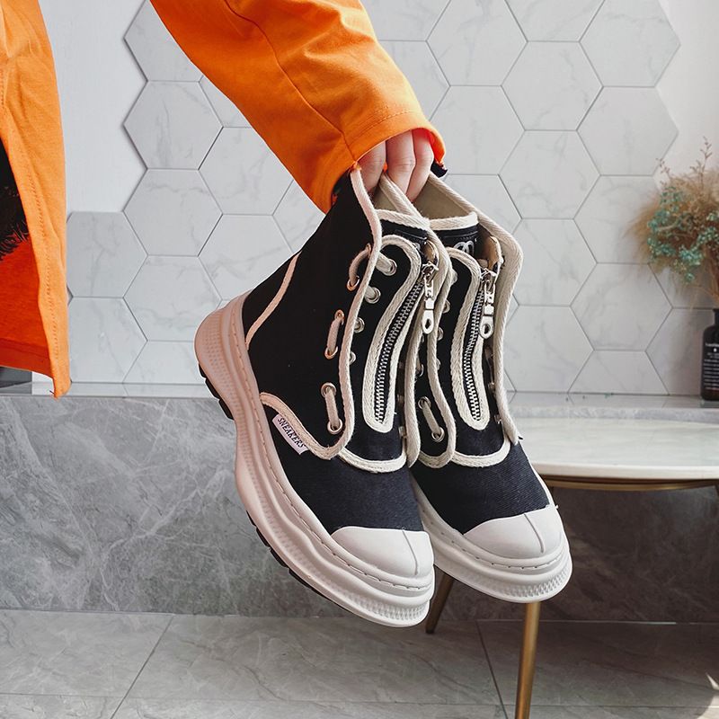 High-top Canvas Shoes 2025 Fall And Winter New Ins Trends_voghion.com