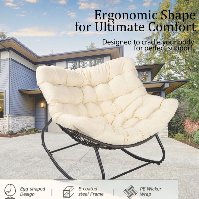 Relax Lazy Sofa Chair White_voghion.com