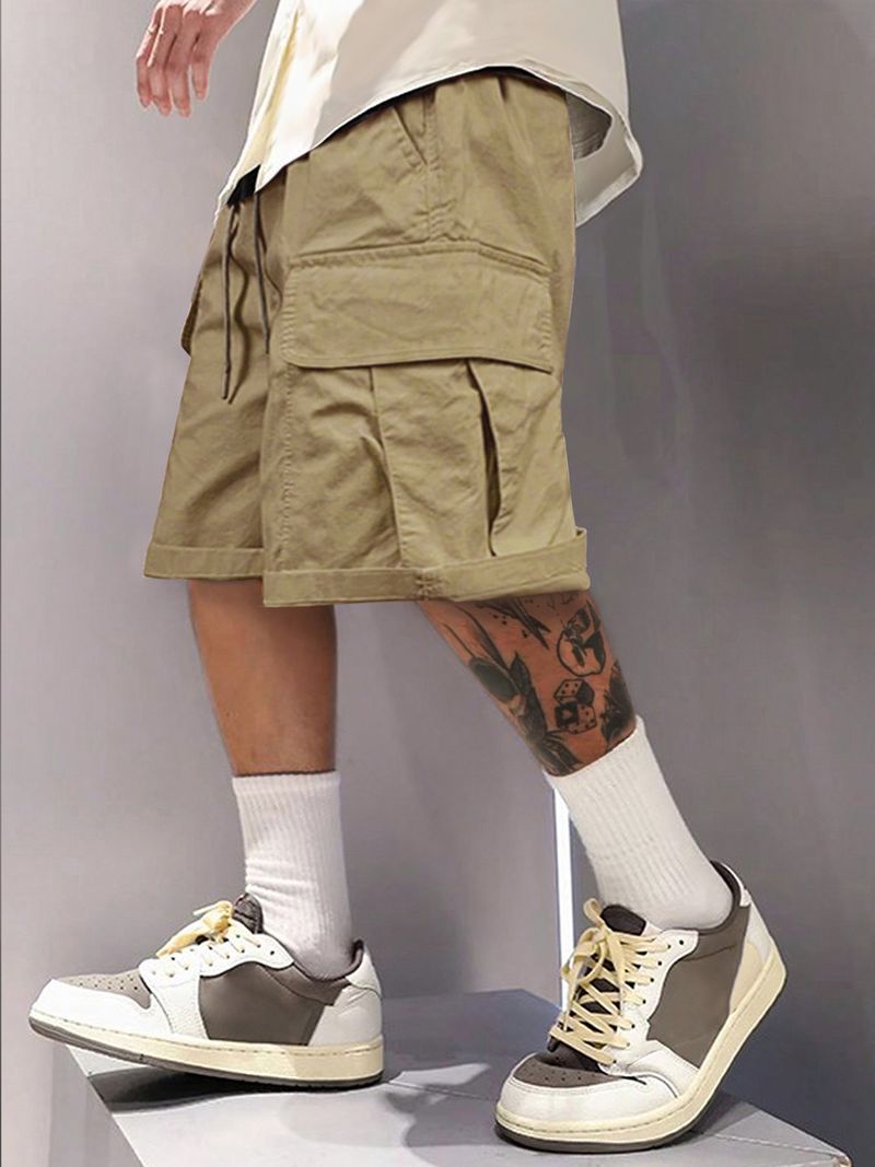 Abbigliamento da uomo, pantaloncini da lavoro da uomo, estivi, larghi, casual, alla moda, sportivi 8389_voghion.com