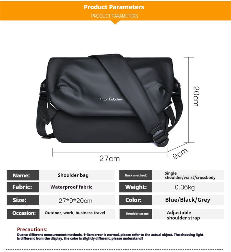 Borsa da postino, borsa a tracolla da uomo, borsa a tracolla monospalla casual impermeabile, nuova borsa da ciclismo_voghion.com