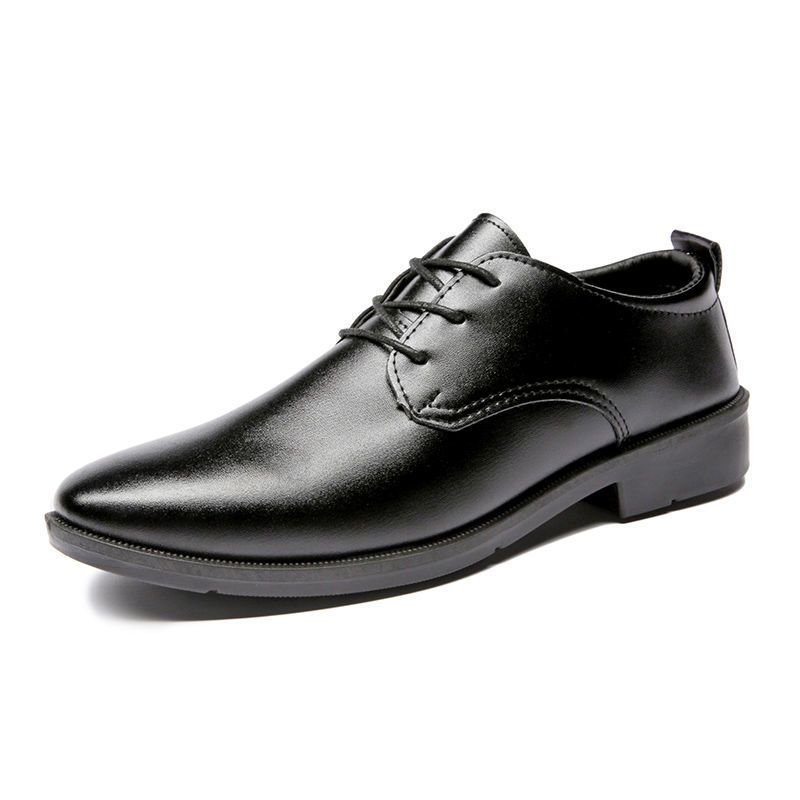 Spring And Autumn Formal Business British Style Leather Lightweight Thin Pointed Toe Men's Breathable Versatile Soft_voghion.com